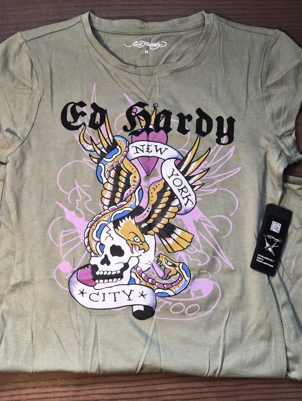 Ed Hardy Short Sleeved T-Shirt Style Mini Dress